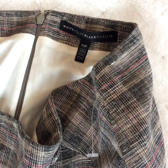 NWOT WHBM Plaid Petite Pencil Skirt - Picture 9 of 10